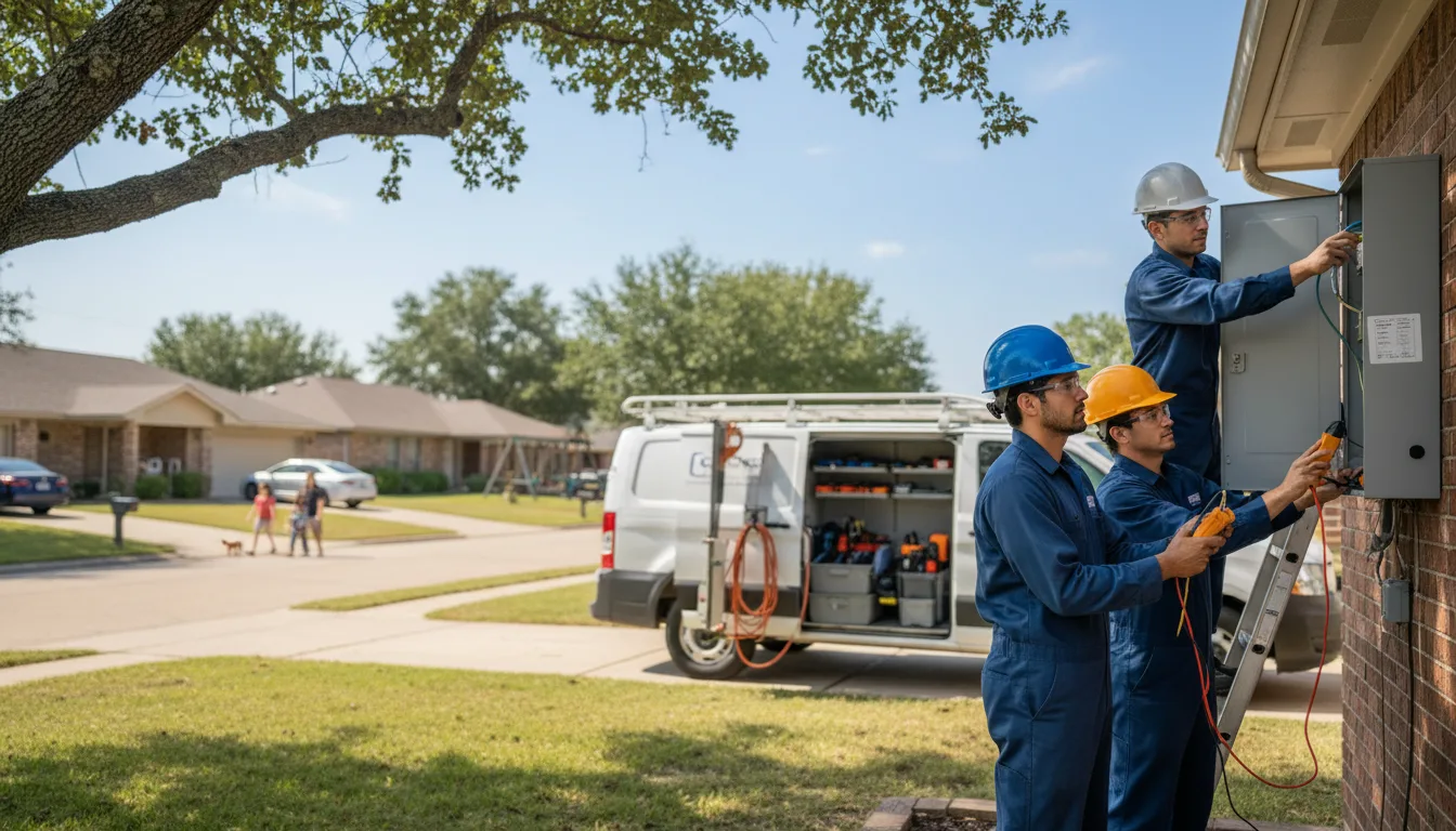 Certified electrician providing emergency electrical services in Gurley, NE